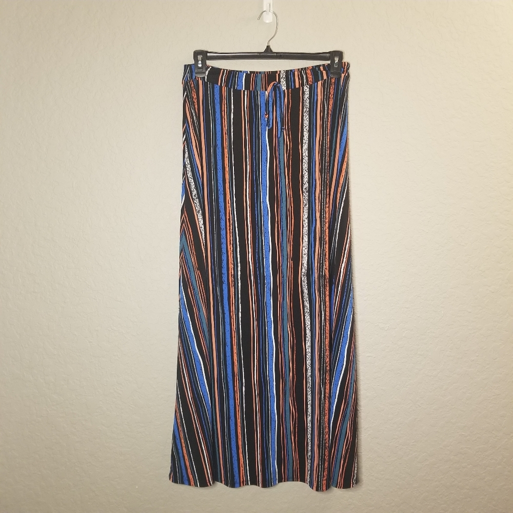Striped Multicolor Maxi Skirt